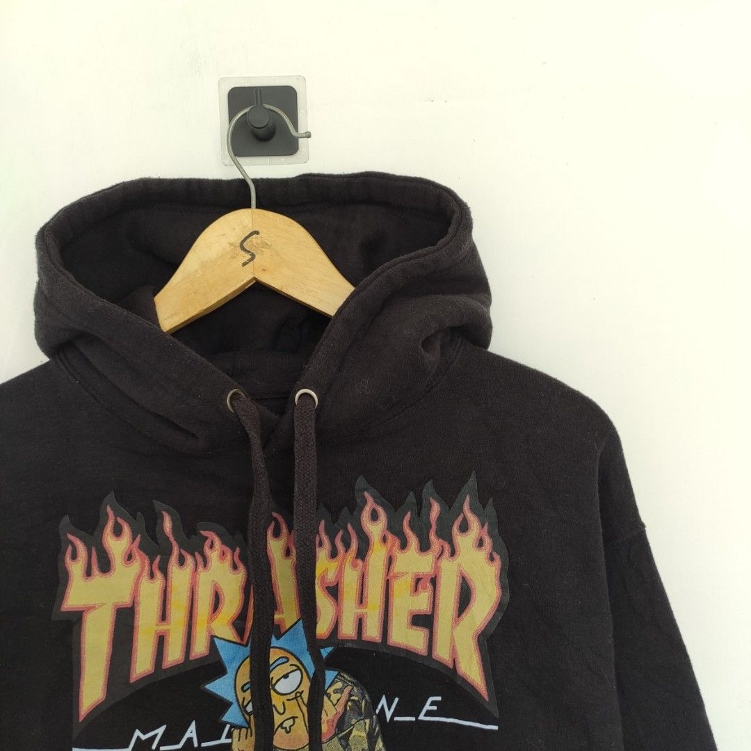 Rick and morty thrasher hoodie new arrivals