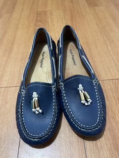 Hush Puppies Navy Leather