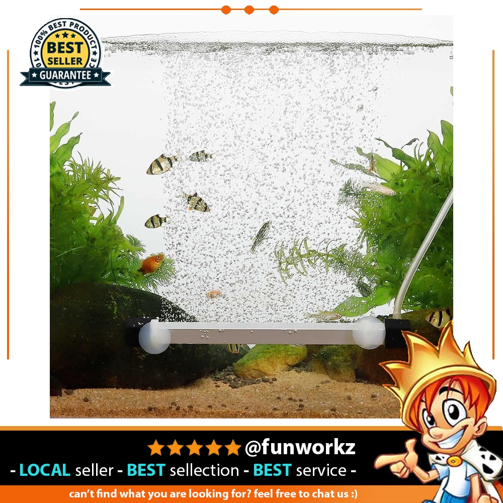 hygger Aquarium Bubbler Air Stone Bar Kit, Air Bubble Wand Fish Tank