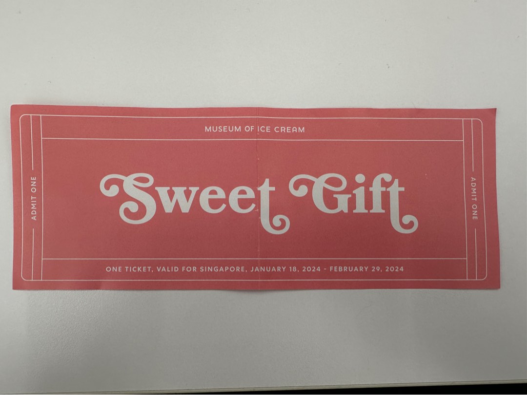 Ice cream museum tickets, Tickets & Vouchers, Event Tickets on Carousell