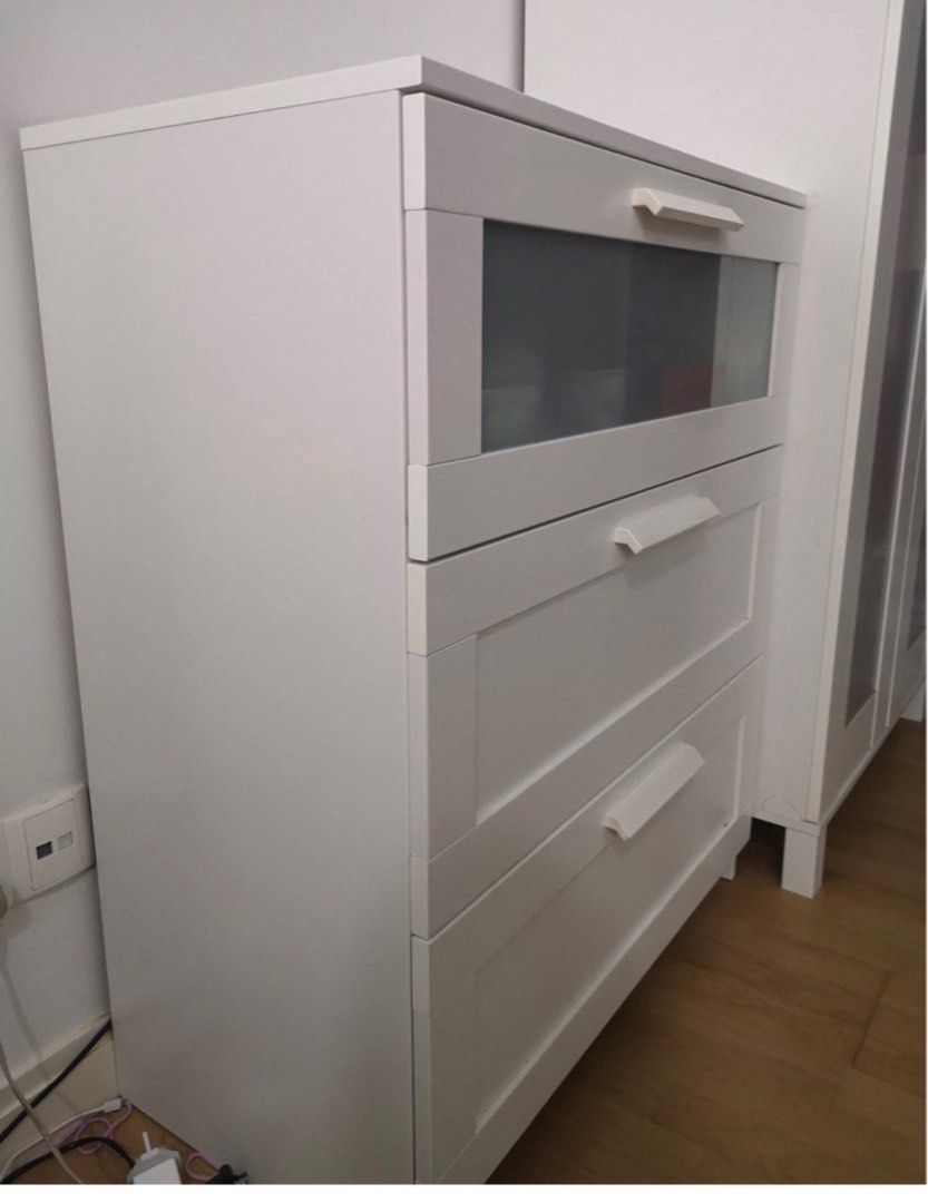 Ikea Brimnes 3 Drawers, Furniture & Home Living, Furniture, Shelves