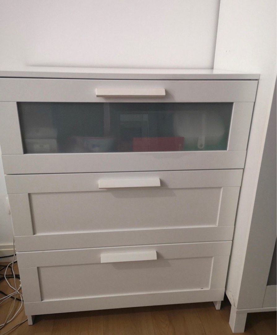 Ikea Brimnes 3 Drawers, Furniture & Home Living, Furniture, Shelves