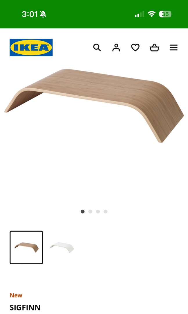 Ikea Sigfinn Laptop Stand, Furniture & Home Living, Furniture, Other ...