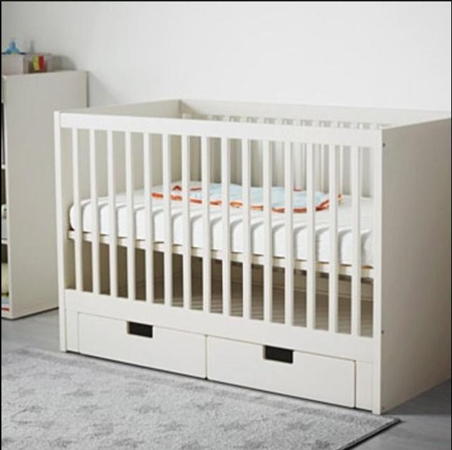 IKEA STUVA Cot (3 Phases) with storage drawers, Babies & Kids, Baby