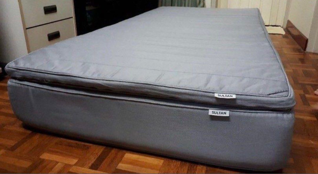 IKEA SULTAN MATTRESS & TOPPER, Furniture & Home Living, Furniture, Bed