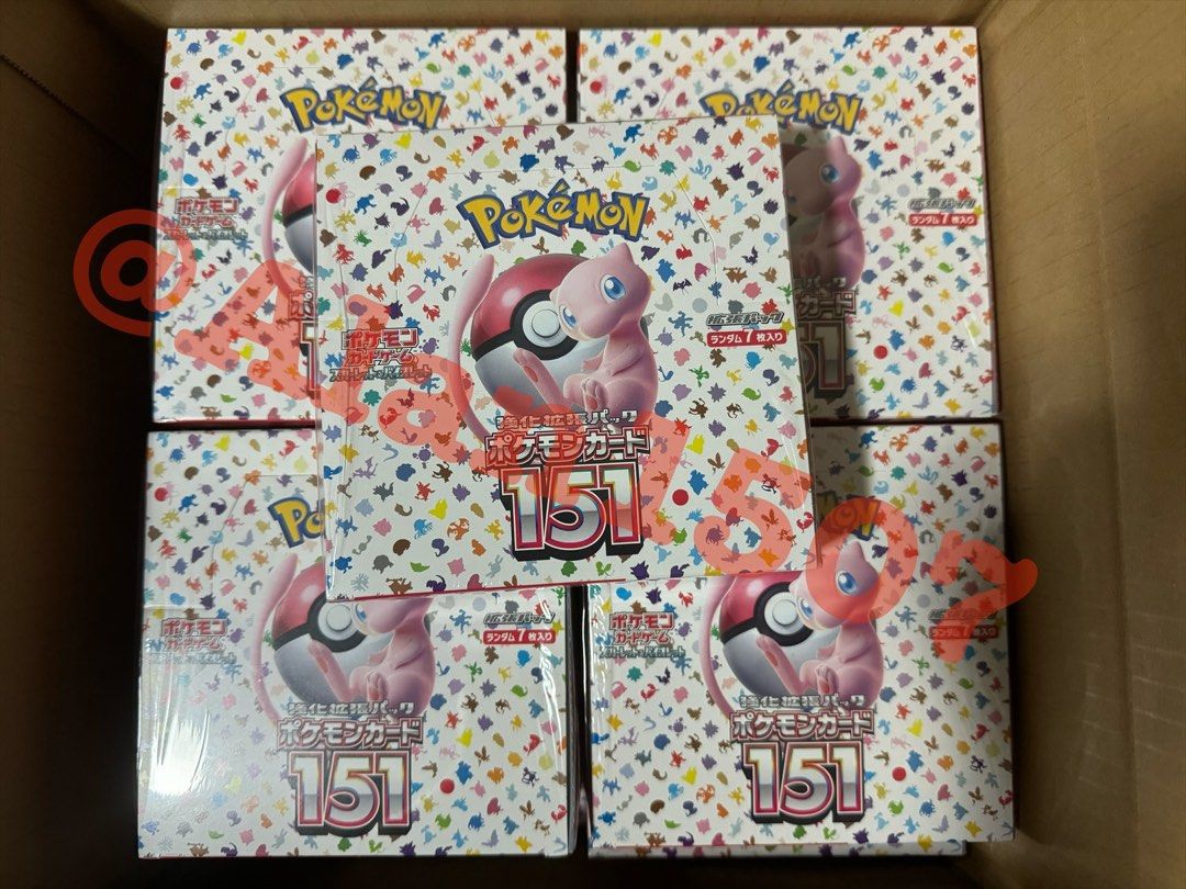In Stock*Japanese Pokemon TCG 151 Booster Box with shrink and unfiltered,  Hobbies & Toys, Toys & Games on Carousell