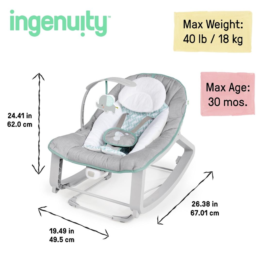 Baby bouncer up to top 40 lbs