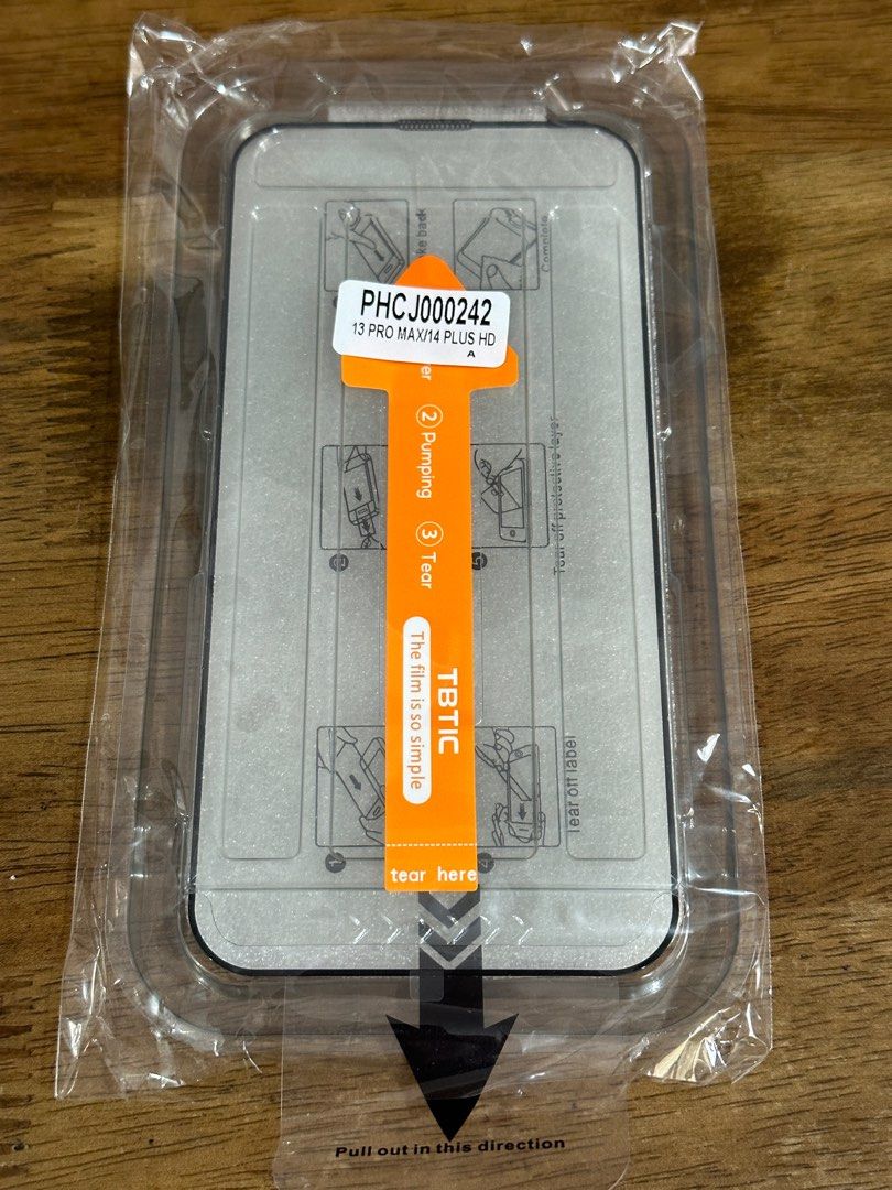 Iphone 13 pro max/14 plus HD Screen protector (Category: Cases & Sleeves) located in Taytay. Submitted by happyhanger (Listing ID 1274426132, Image 3). Description: Brand new.
