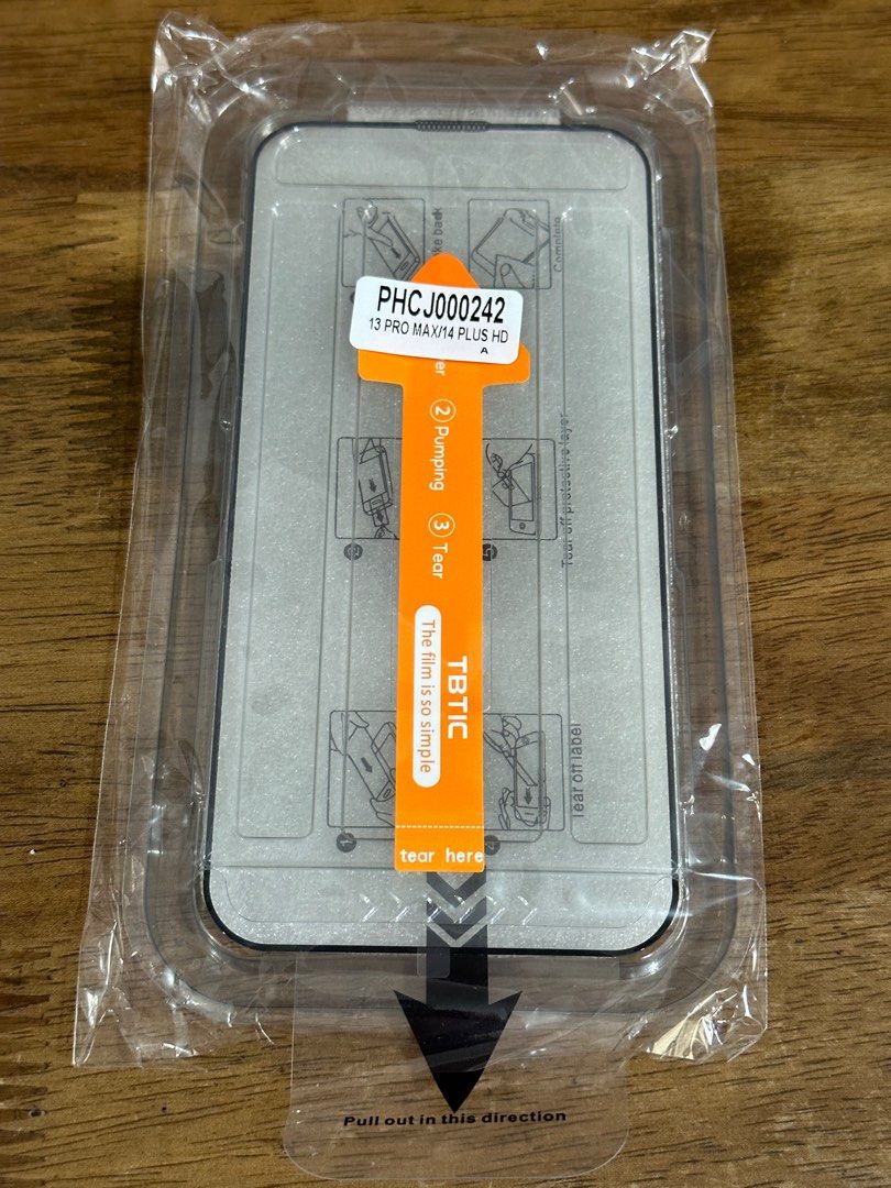 Iphone 13 pro max/14 plus HD Screen protector (Category: Cases & Sleeves) located in Taytay. Submitted by happyhanger (Listing ID 1274426132, Image 2). Description: Brand new.