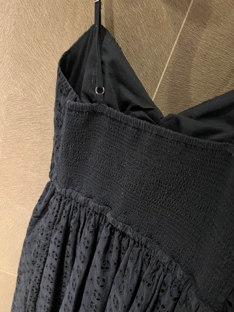 J crew navy eyelet dress hotsell