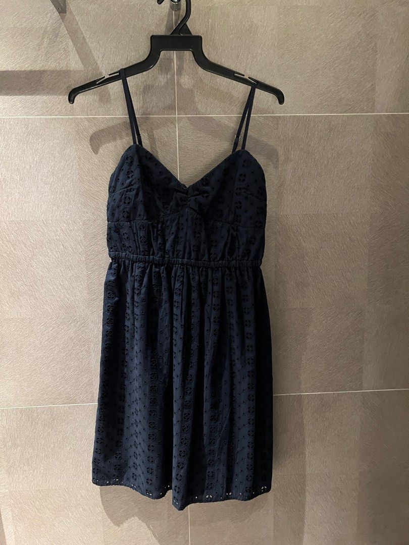 J crew navy eyelet dress clearance