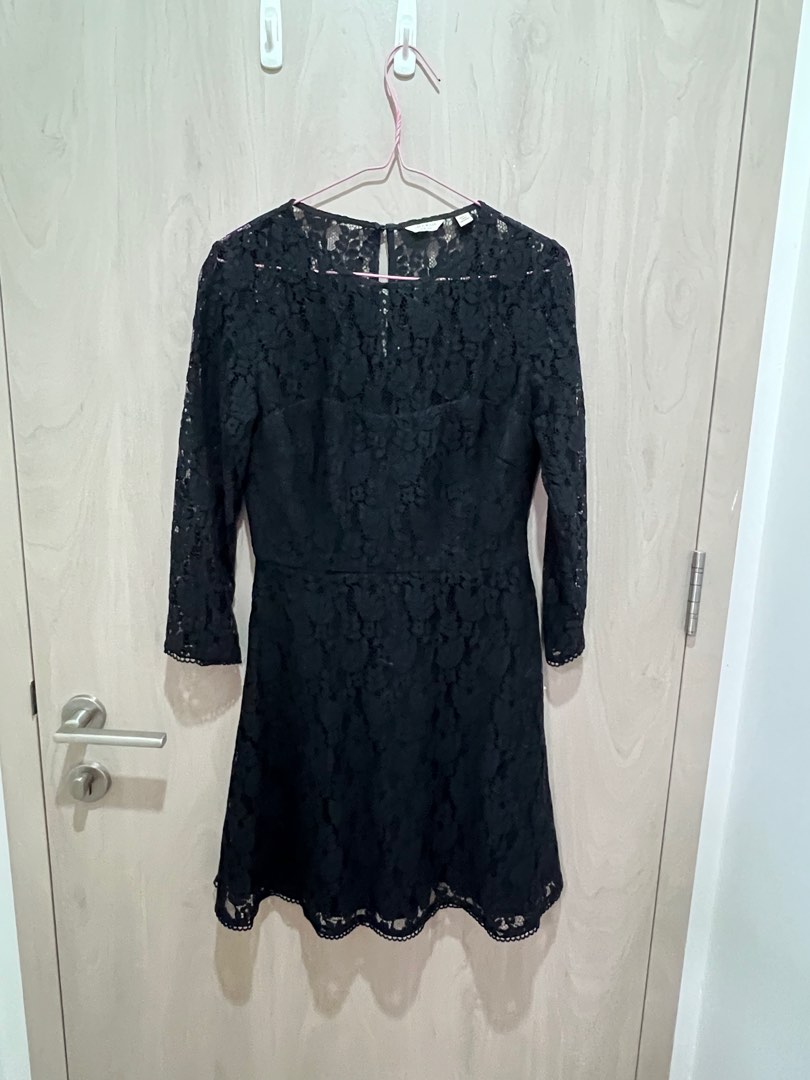 Jack wills black lace sales dress