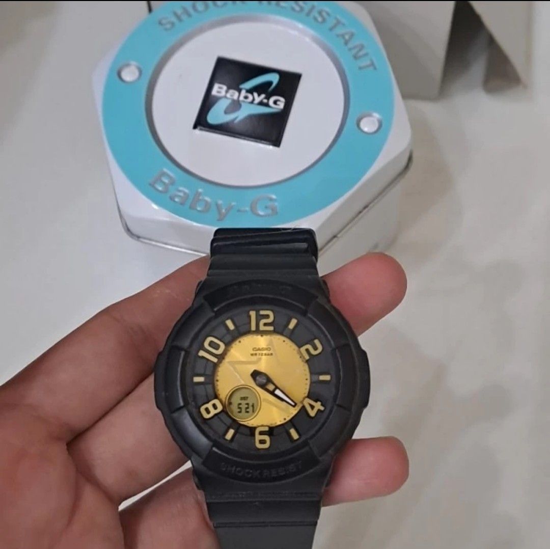 Jam tangan anak Casio Baby G original hitam unisex anak Fesyen