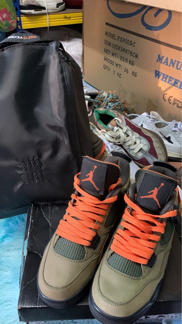 Jordan 4 Retro Undefeated 2018 sample Men s Fashion Footwear