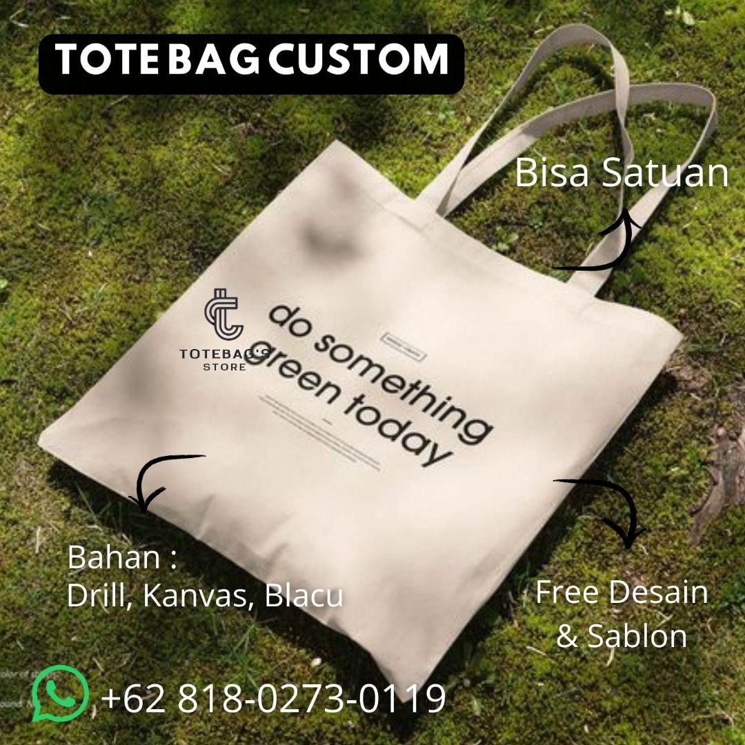 Jual Tote Bag Blacu Custom di Pamijahan Bogor 081 802 730 119