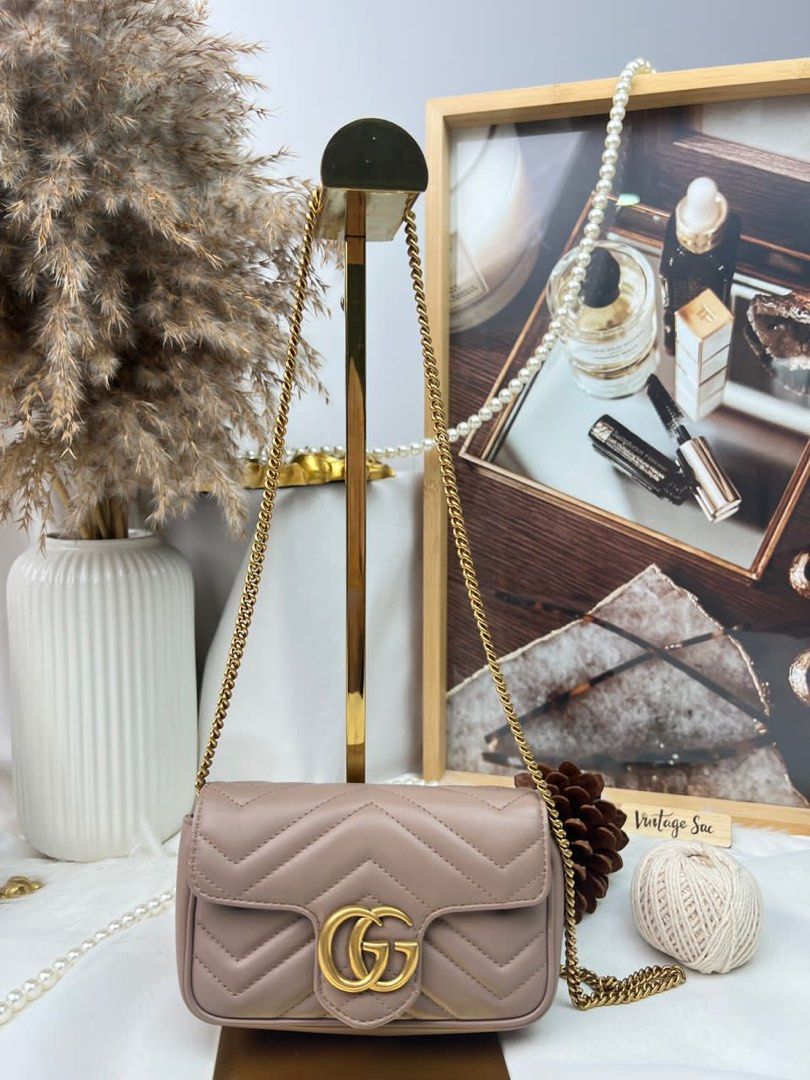 Gucci marmont top mini nude