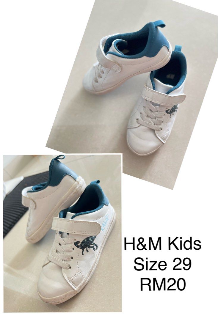 Kids H M sneakers Kasut jalan budak