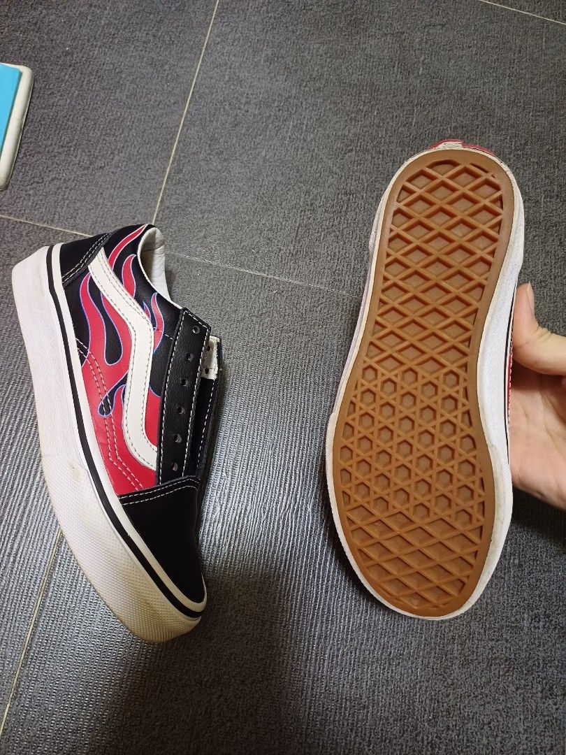 Vans moto sales flame