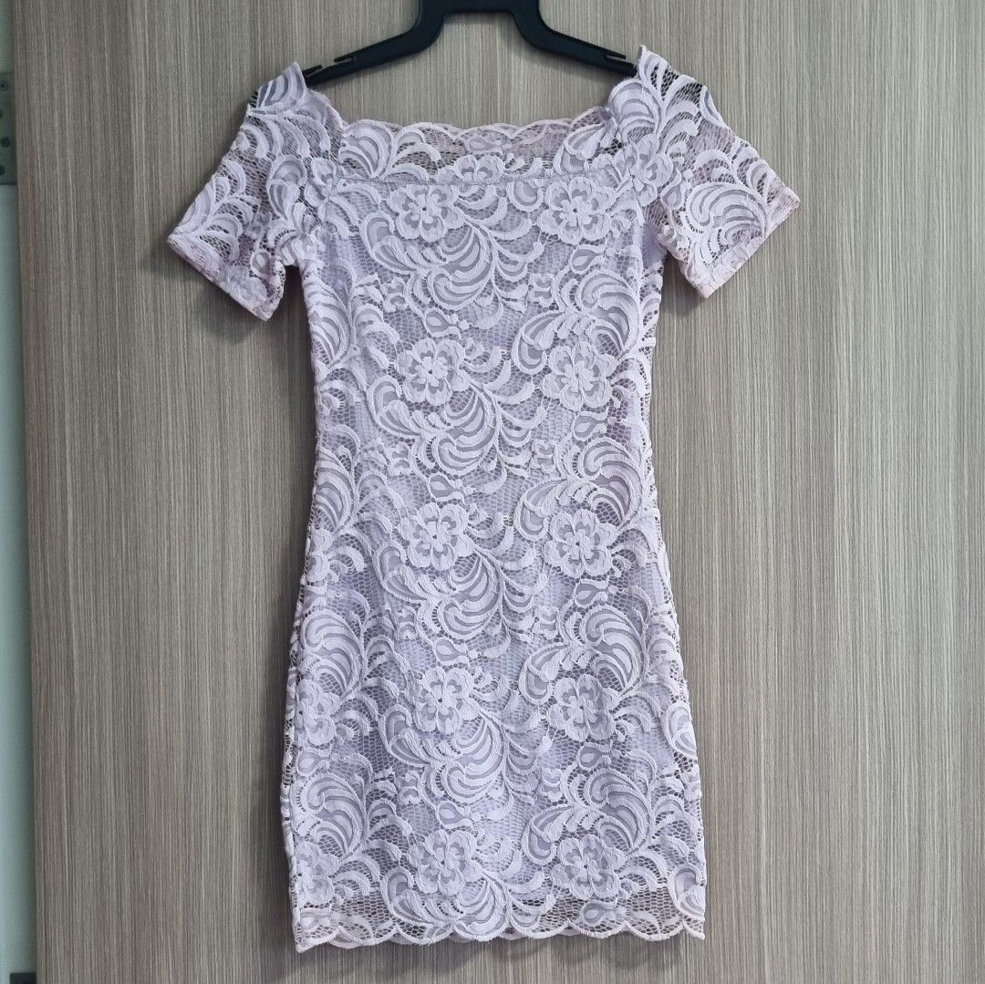 Ambiance white deals lace dress