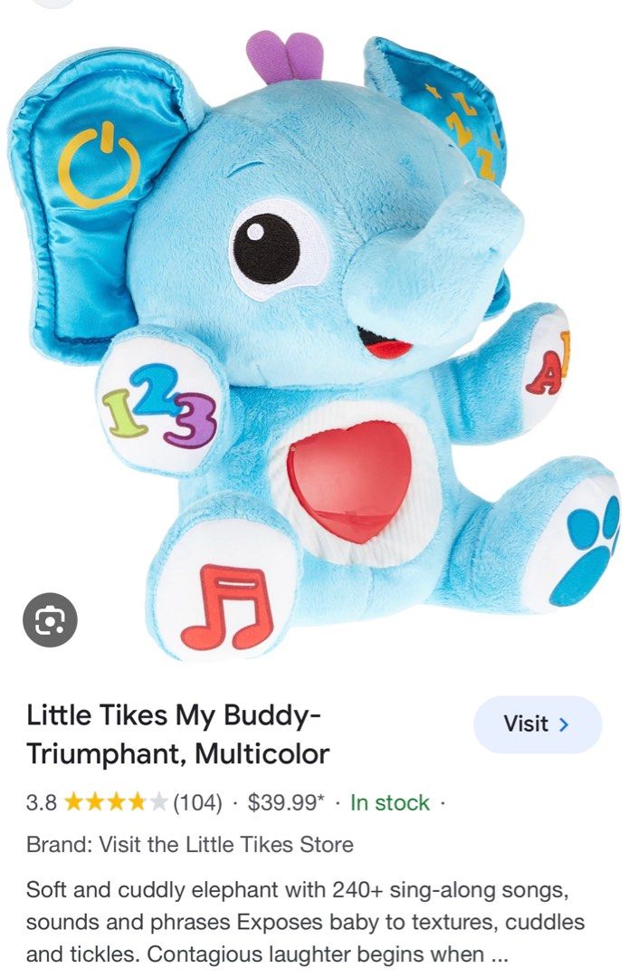 Little top tikes elephant