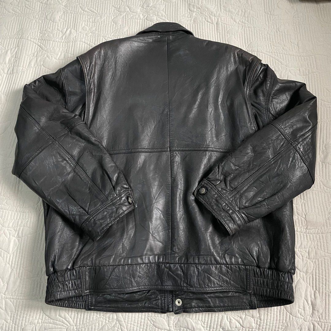 London fog leather on sale jacket