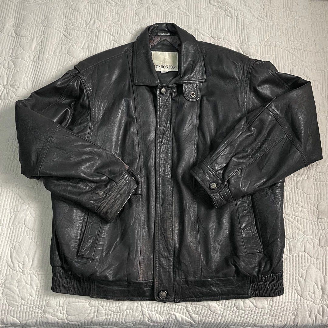 London fog men's leather jacket discount