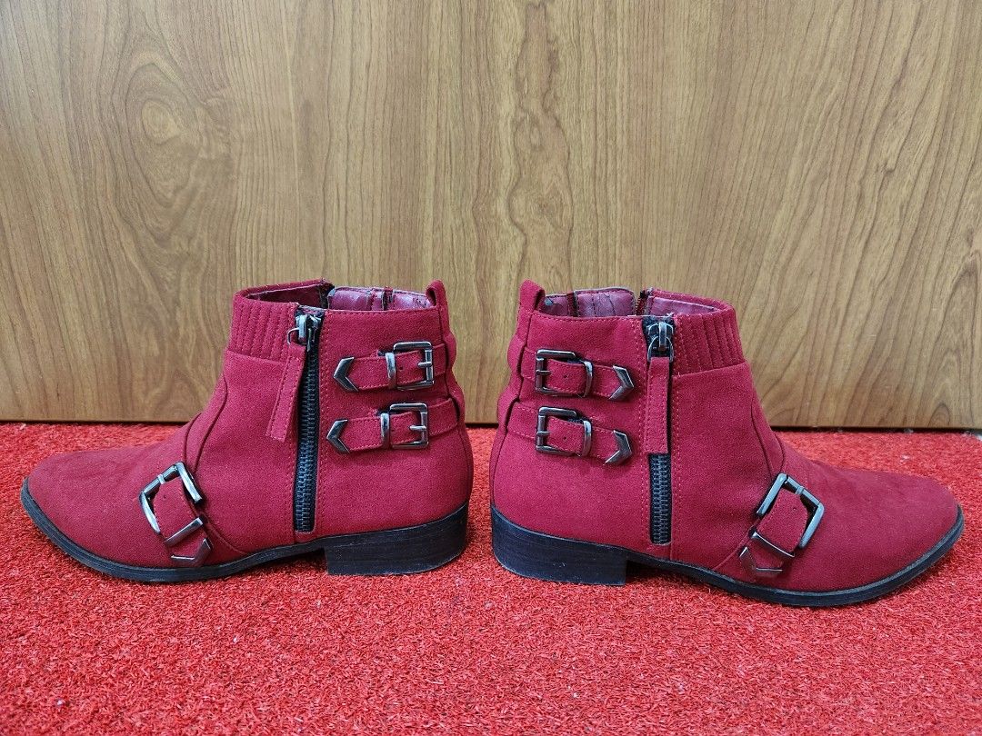 Marks and sale spencer red boots