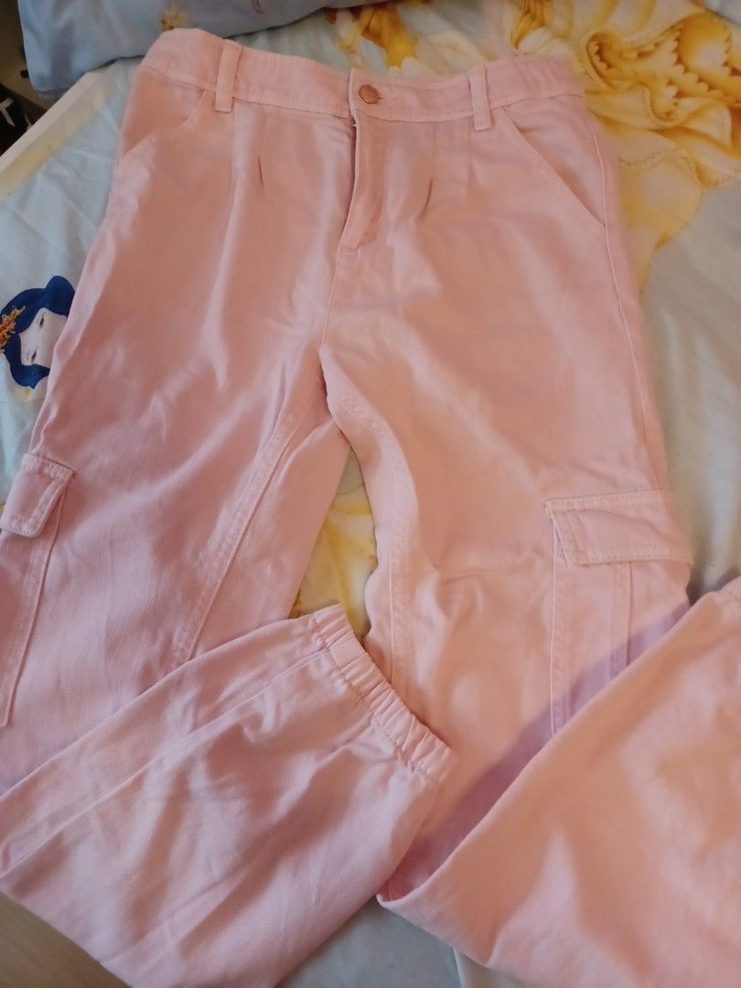 Marks and Spencer kids pink cargo pants sz 12 13yrs Babies Kids