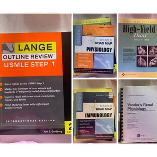 Medical Books Bundle Lange USMLE Vanders Renal Physiology