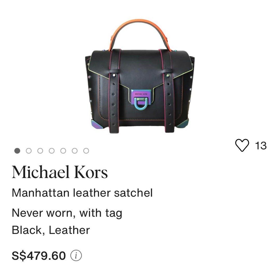 Michael Kors Manhattan MD TH School Satchel Luxury Bags Wallets on Carousell