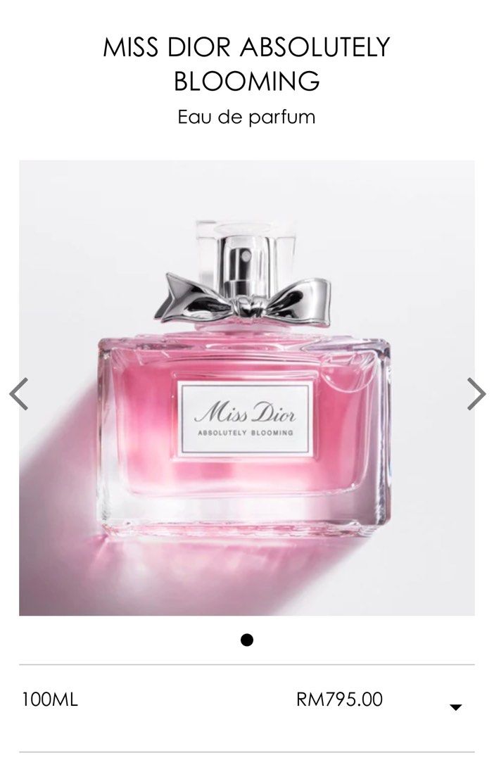 Miss dior perfume new arrivals absolutely blooming 100ml