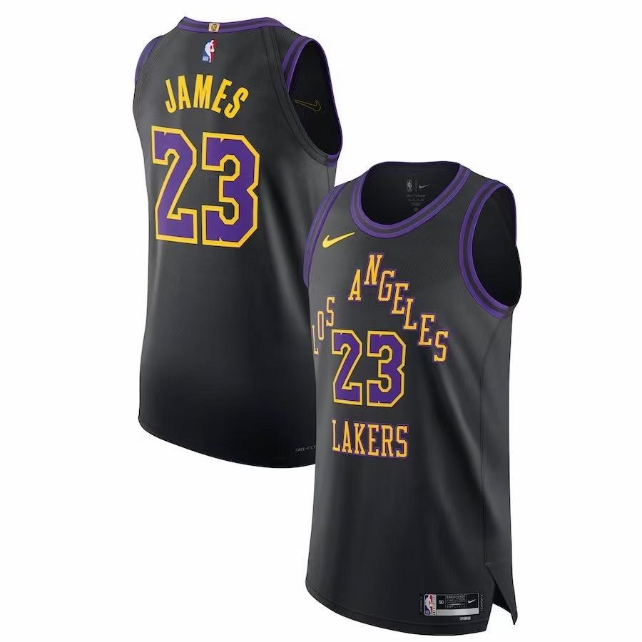 Pre Order Authentic Nike 2023 24 Lebron James Lakers City Edition NBA Jersey