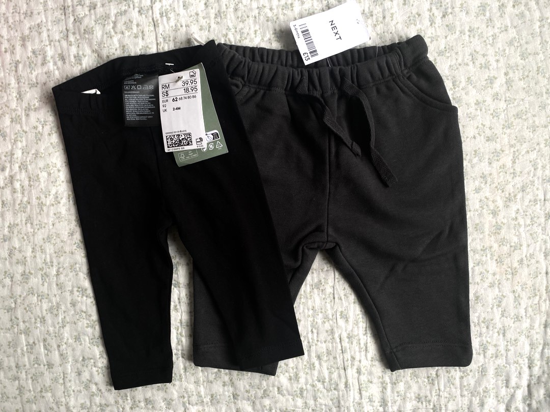 NEW 2x NEXT H M baby boy pants bottoms joggers leggings Babies