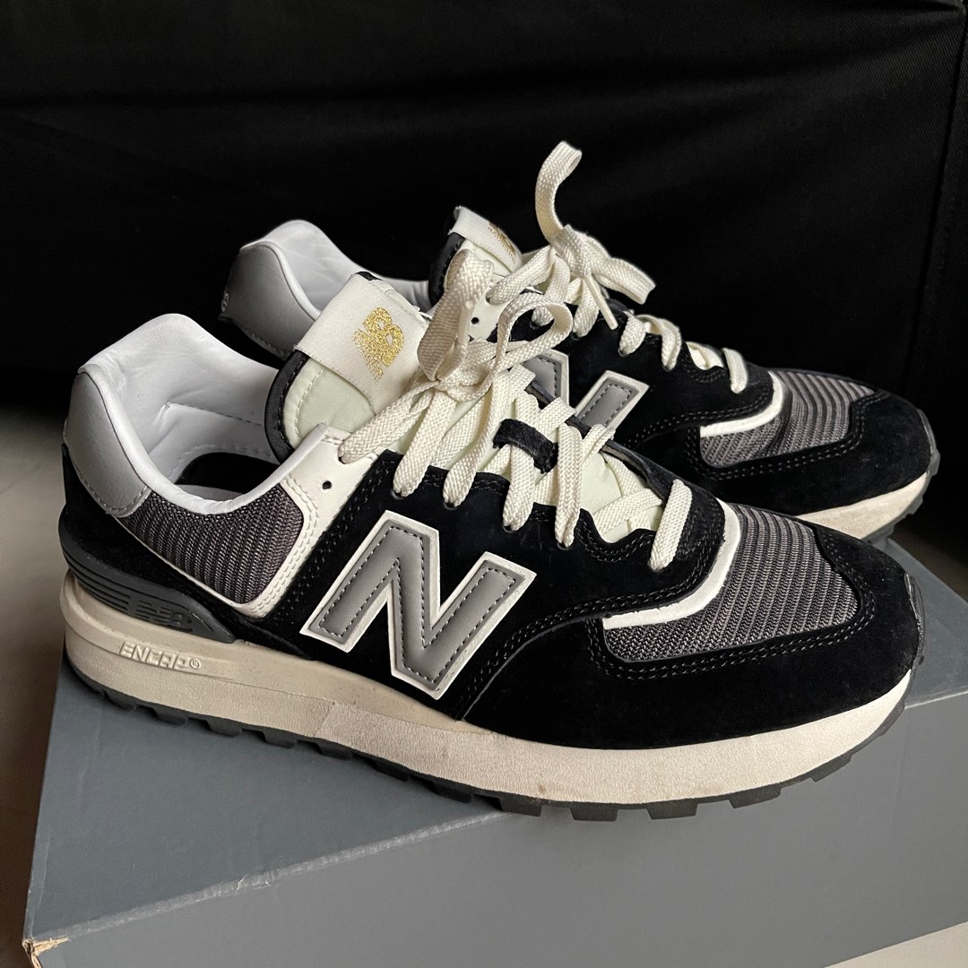 New Balance 574 black white panda US10 10 EU44 limited Intelligent Choice sneakers shoes footwear rider biker Men s Fashion Footwear Sneakers on Carousell