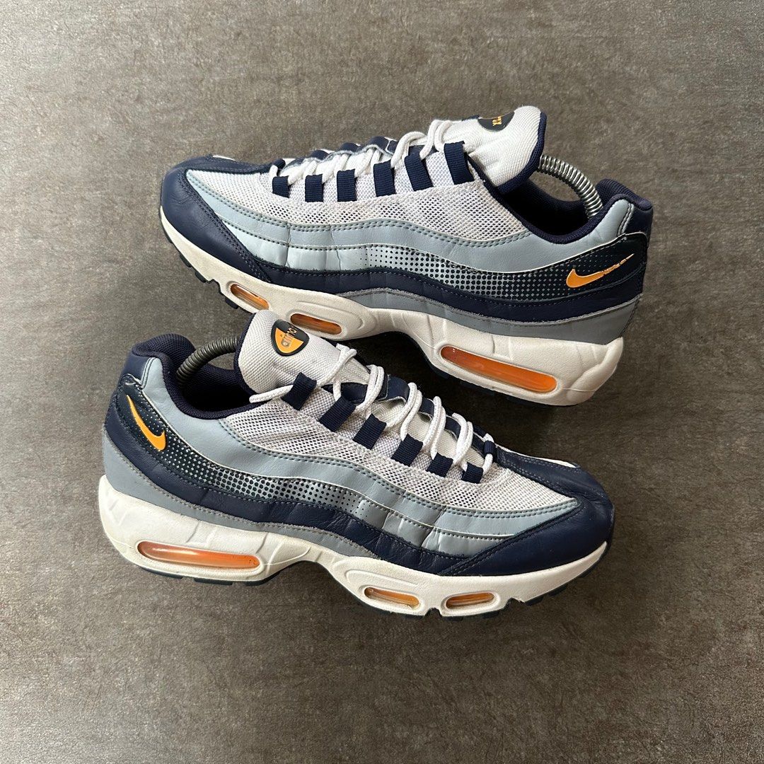 Nike Airmax 95 Navy Orange Men s Fashion Footwear Sneakers on