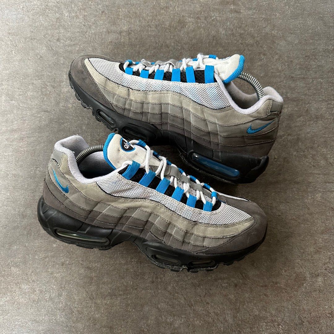 Mens nike air max 95 crystal blue sale