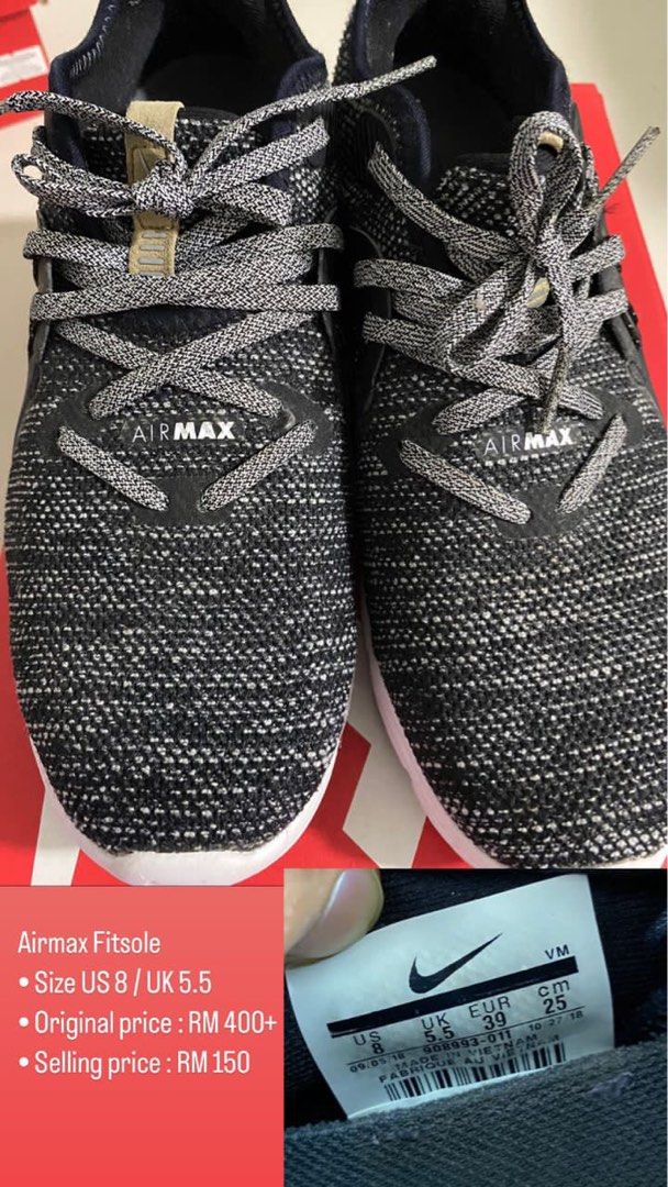 Nike air discount max fitsole price
