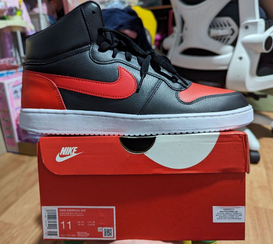Nike ebernon on sale mid red
