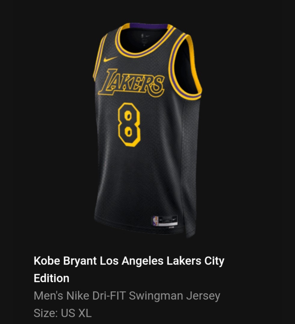 Nike Kobe Mamba Mentality Los Angeles Lakers City Edition Swingman