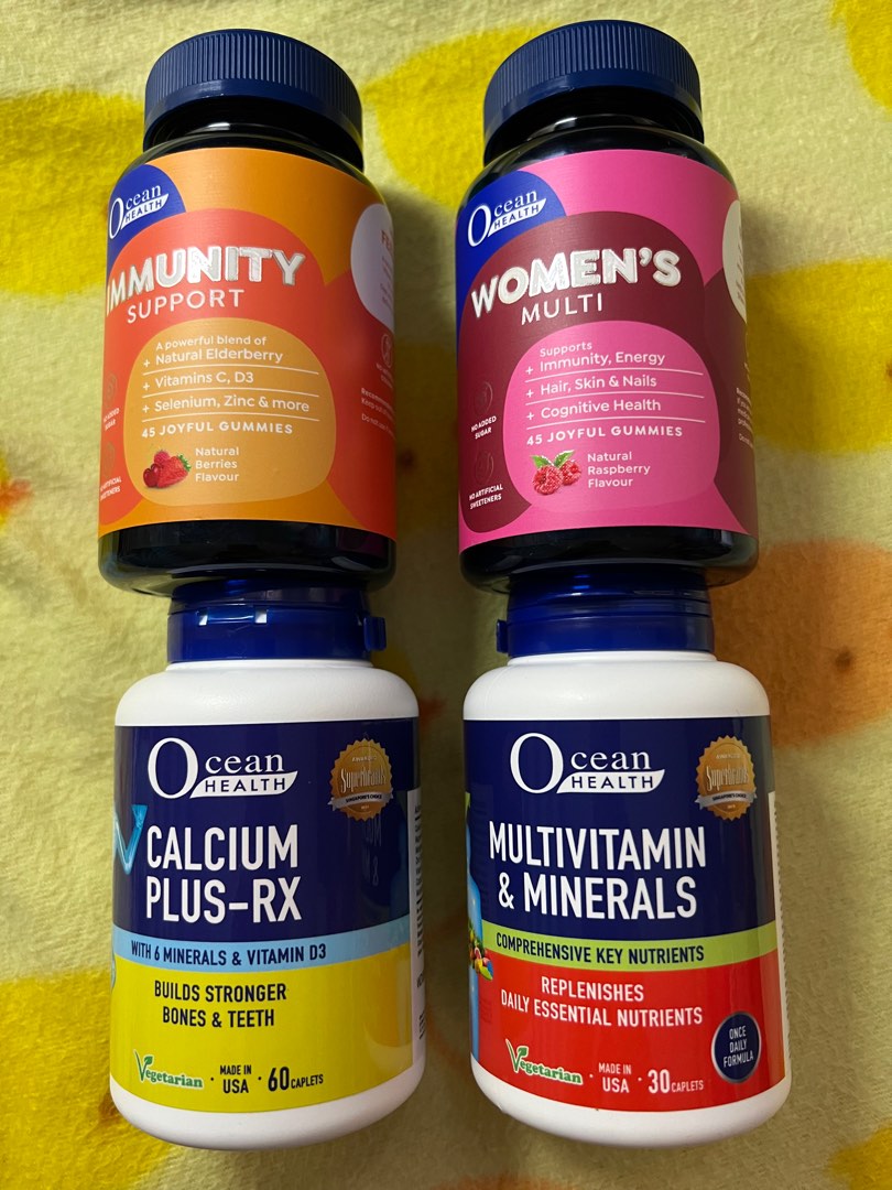 Ocean Health Women’s Multi Gummies (for Hair, skin & Nails), Immunity