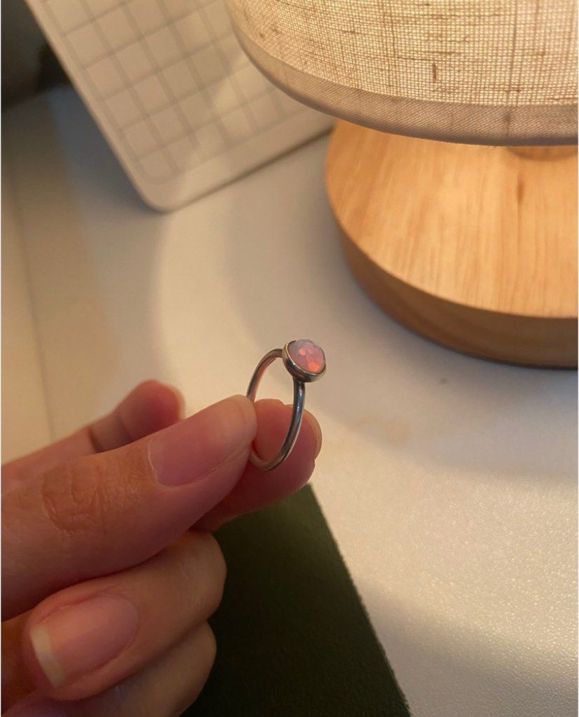 Pandora Opal October Birthstone Droplet Ring Size 4 Women s Fashion Jewelry Organizers Rings on Carousell