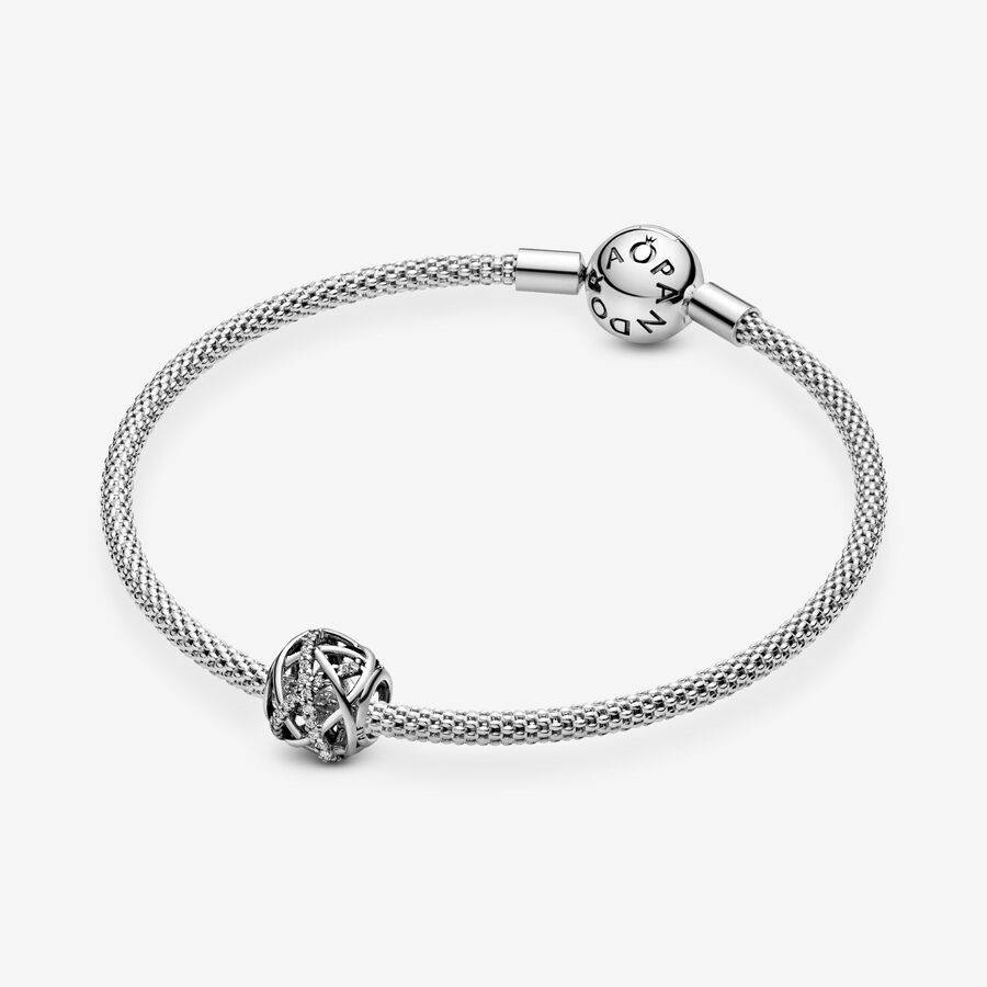 Abstract silver discount charm pandora