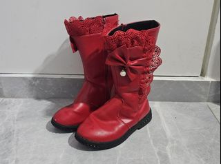 Girls leather best sale boots size 11