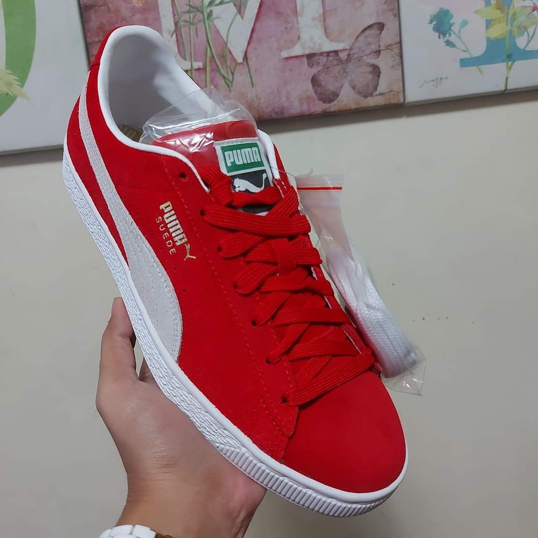 Puma suede high risk red cheap