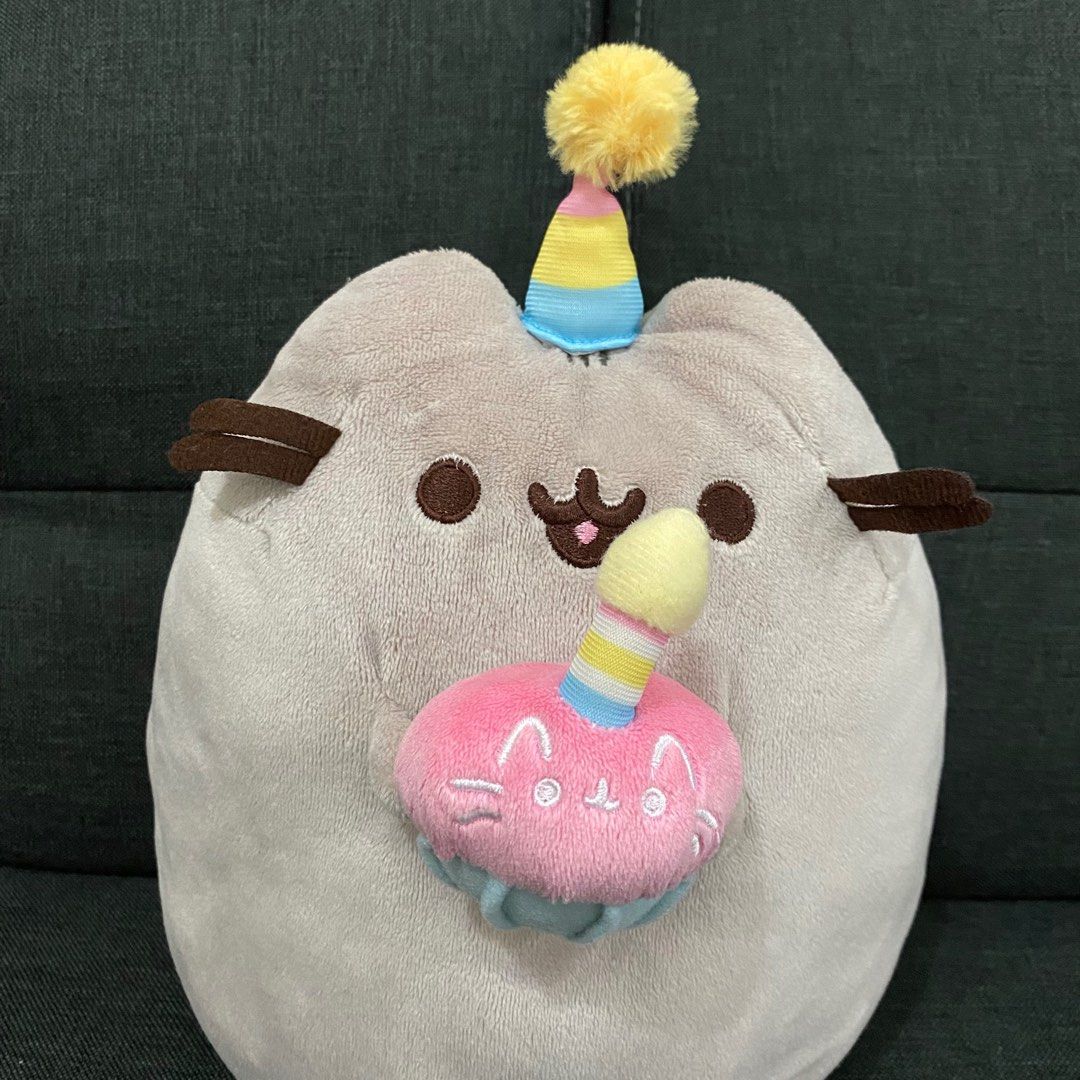 Pusheen Birthday Hat and Cupcake plush Hobbies Toys