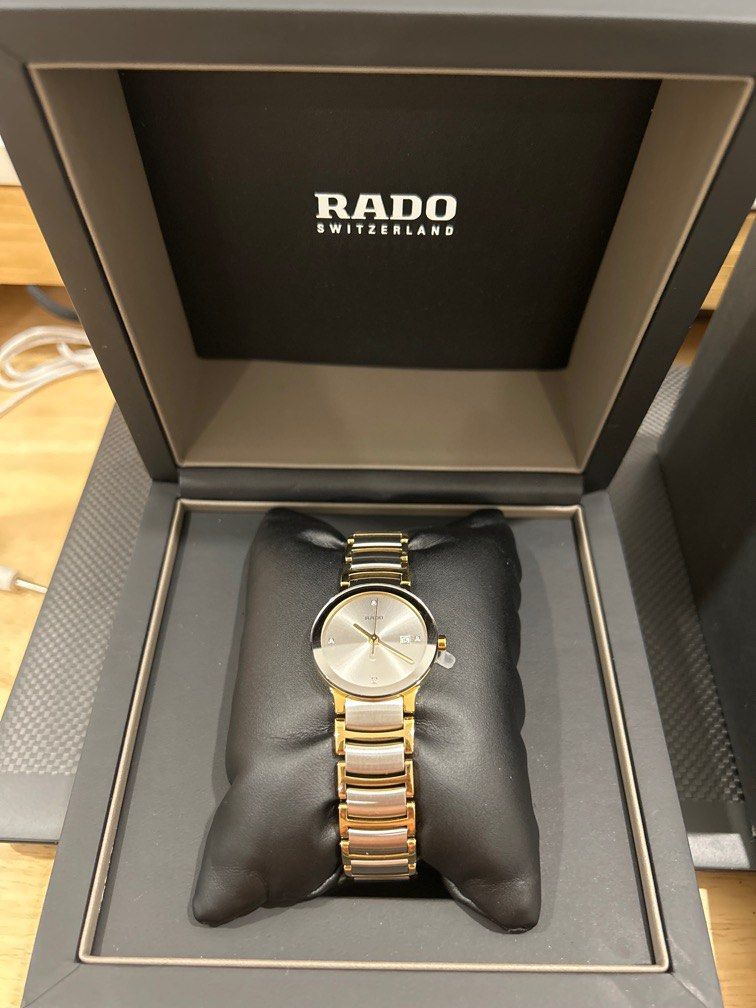 Rado centrix silver gold white hotsell dial