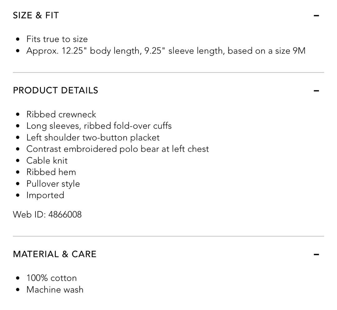 Ralph lauren baby online cable knit sweater
