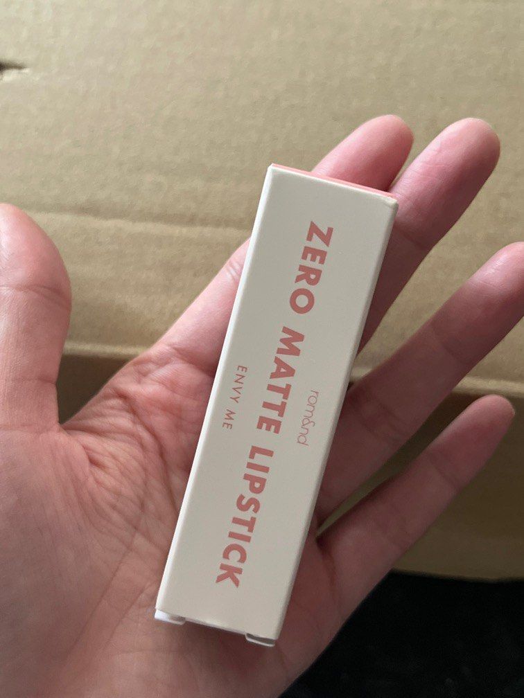 Romand Zero Matte Lipstick in Envy Me (Category: Makeup) located in Quezon City. Submitted by channel_ (Listing ID 1273770268, Image 2). Description: SWATCHED ONLY. Shade didn’t match me. Pm for more deets! Send me your offer :) ORANGE APP CHECK OUT AVAILABLE and your preferred courier.
