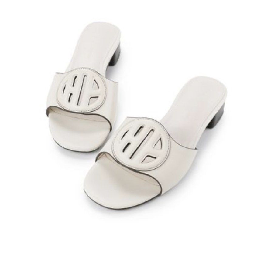 White hotsell sandals office