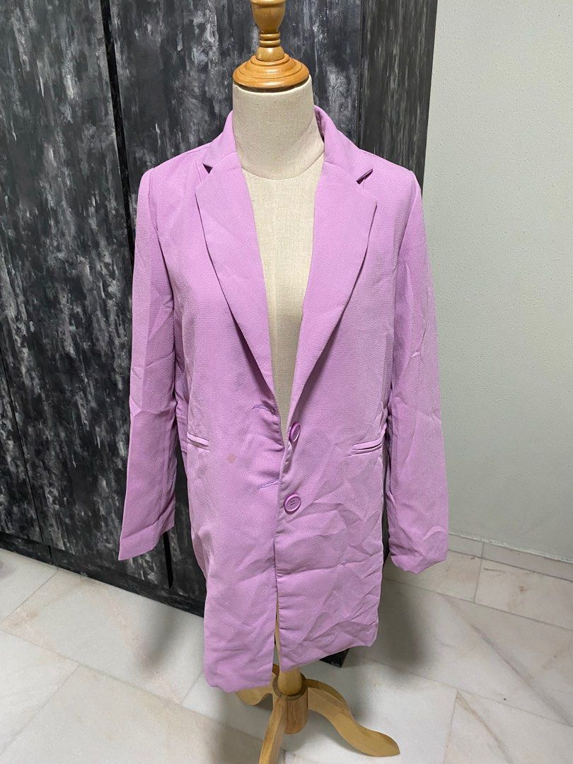 Purple linen jacket shop
